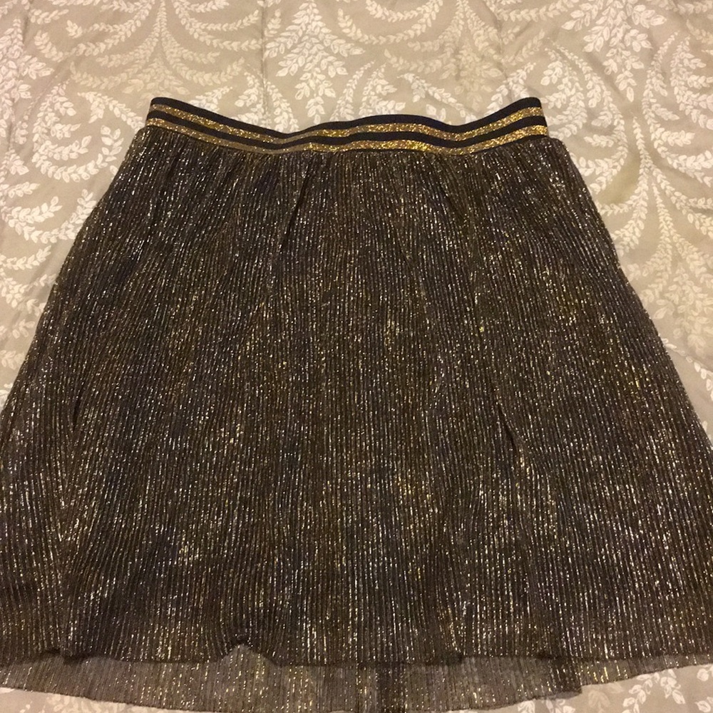 H&M gold skirt